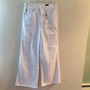 AG high rise white jeans “The Yvette”